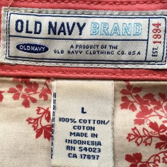 Old Navy Jacket Womens Trench Coat Size Large Lightweight Belted Salmon Pink - Picture 5 of 6